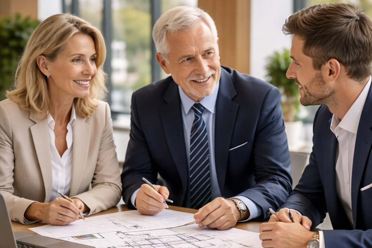 Institutionelle Partner im Gespräch mit Immobilienberater