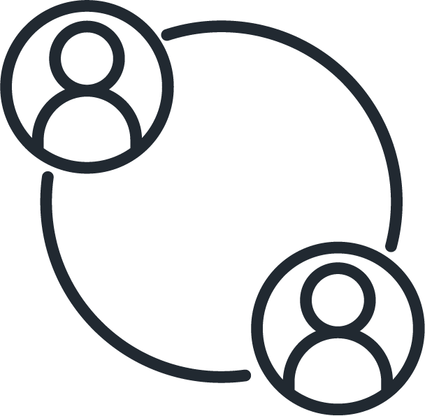 Icon Direktverkauf – Symbol für diskrete und direkte Abwicklung